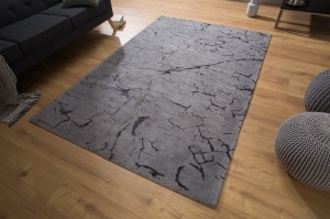 COVOR, FRAGMENTS GRI ANTRACIT 240X160CM, DESIGN VINTAGE