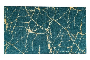 COVOR, MARMURA 160X240CM, VERDE SMARALD/AURIU, POLIESTER/BUMBAC, ARTIM GROUP SELECTION - Img 2