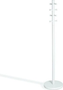 CUIER PILLAR, ALB, DIN METAL SI LEMN, STIL MODERN B2