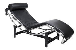 DIVAN CONFECTIONAT DIN PIELE NATURALA, POLIURETAN SI METAL, NEGRU MAT, DIVANO, STIL MODERN