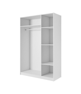 DULAP DORMITOR ADA 3D 138 ALB DESIGN MODERN LSK - Img 2