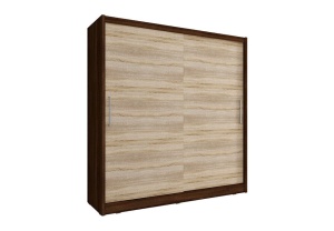 DULAP DORMITOR WIKI 200 STEJAR SONOMA + CIOCOLATIU DESIGN MODERN PSK