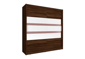 DULAP DORMITOR WIKI VI 180 STEJAR SONOMA CIOCOLATIU DESIGN MODERN PSK