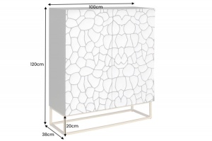 DULAP LIVING 120CM, LEMN DE MANGO SI CADRUL DIN METAL, ARTIM GROUP COLLECTION - Img 7