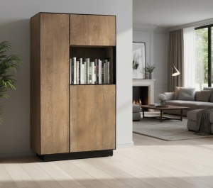 DULAP LIVING, 141CM, FABRICAT DIN LEMN MASIV DE MANGO, STIL RETRO, ARTIM GROUP SELECTION