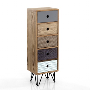DULAP LIVING 90CM, KIJO, DIN PANOURI DIN LEMN MASIV, DESIGN MODERN