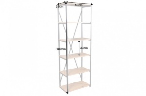 DULAP ORGANIZATOR OFFICE, STUDIO 180CM, COD 40627, DIN METAL SI MDF, CULOAREA STEJARULUI - Img 7