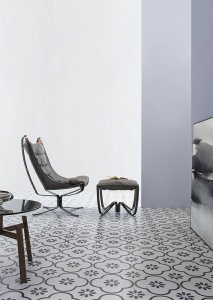 FOTOLIU CONFORTABIL, CU TABURET INCLUS, ARNI HIGH, GRI, CU TAPITERIE DIN TEXTIL, STIL MODERN B2