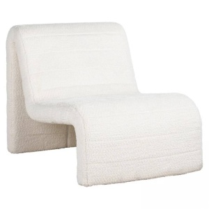 FOTOLIU CONFORTABIL KELLY, ALB, TAPITERIE CHENILLE, STIL MODERN, RICHMOND INTERIORS