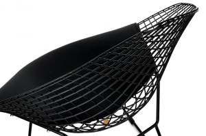 FOTOLIU CONFORTABIL VOLIER SOFT, NEGRU, DIN METAL SI PIELE ECO, STIL MODERN - Img 6