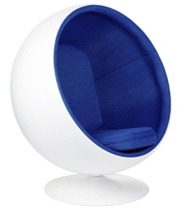 FOTOLIU EXCLUSIV BALL, ALB/ALBASTRU, DIN FIBRA DE STICLA, STIL MODERN - Img 2