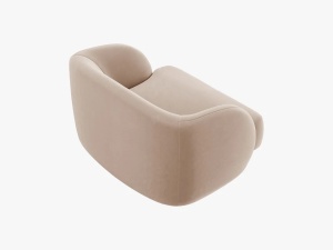 FOTOLIU MILEY, 103 CM, CAPPUCCINO 40, TAPITERIE DIN CATIFEA, DESIGN DEOSEBIT - Img 2