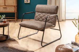 FOTOLIU MODERN, MUSTANG LOUNGER ,TAUPE ANTIK, STIL VINTAGE