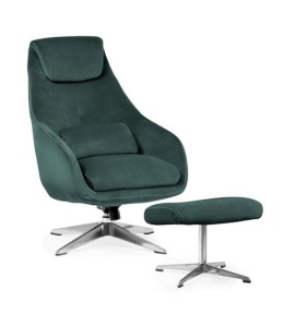 FOTOLIU PIVOTANT KENT, VERDE/CROM, CONFECTIONAT DIN METAL SI CATIFEA