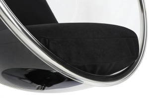 FOTOLIU SUSPENDAT BUBBLE, NEGRU/TRANSPARENT/CROM, DIN ACRIL SI CASMIR, STIL MODERN - Img 2