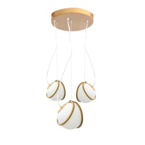 Lampa APP1090-3 CP GOLD WHITE