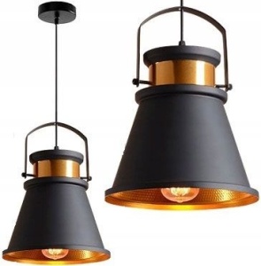 Lampa DE TAVAN ASTI C negru / Auriu