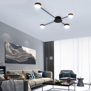 LAMPĂ MODERNĂ DE PLAFON NEGRA LED cu 4 brațe APP519-4C - Img 2