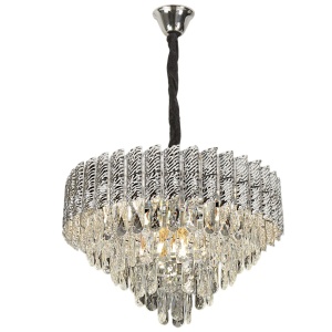 Lampă suspendată Cristal G055-CP 50cm CHROME