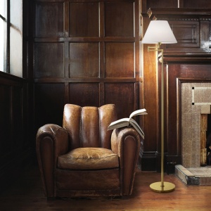 LAMPADAR BEVERLY PT1 OTTONE SATINATO STIL CLASIC IDEAL LUX