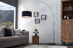LAMPADAR BIG BOW NEGRU 170/180 CM COD 35399 DESIGN MODERN