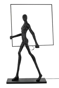 LAMPADAR EXCLUSIVIST 218CM, HUMAN SQUARE, FIBRA DE STICLA SI ABAJUR DE STICLA - Img 2