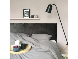 LAMPADAR GIRAFFE, NEGRU, DIN METAL SI LEMN, STIL MODERN, B2