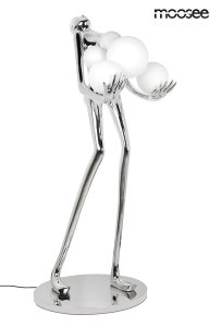 LAMPADAR HUMAN SILVER PREMIUM, CONFECTIONAT DIN FIBRA DE STICLA SI STICLA, STIL MODERN - Img 2