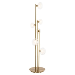 LAMPADAR LUVA ALAMA, AURIU PERIAT, LB-0187, CONFECTIONAT DIN METAL SI STICLA, STIL MODERN