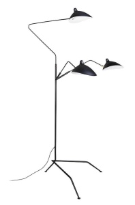 LAMPADAR RAVEN, ALB MAT SI NEGRU MAT, DIN ALUMINIU, STIL INDUSTRIAL, B2