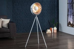 LAMPADAR STUDIO 145CM, ALB/ARGINTIU