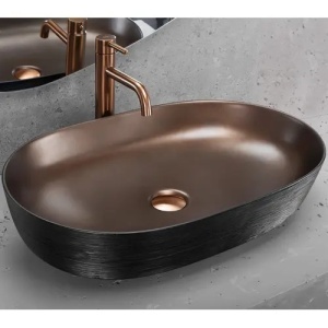 LAVOAR CERAMIC PENTRU BLAT CLEO 61, CUPRU PERIAT/NEGRU, CALITATE SUPERIOARA