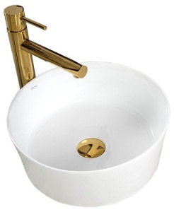 LAVOAR IDA REA, ALB, 36CM, MONTAJ PE BLAT, DESIGN DEOSEBIT, CALITATE SUPERIOARA, REA - Img 8