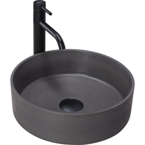 LAVOAR REA ARENA, MONTAJ PE BLAT, GRI MAT, 36CM, DIN CERAMICA, CALITATE SUPERIOARA, REA - Img 8