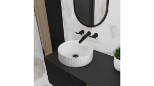 LAVOAR REA DELIA, ALB, 36 CM, DIN CERAMICA, CALITATE SUPERIOARA - Img 3