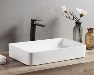 LAVOAR REA DENIS, ALB, 61,5 CM, DIN CERAMICA, CALITATE SUPERIOARA - Img 2