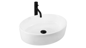 LAVOAR REA FONDA, ALB, 50 CM, DIN CERAMICA, CALITATE SUPERIOARA - Img 2
