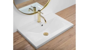 LAVOAR REA LUXURY, 61 CM, DIN CERAMICA, INCASTRAT, CALITATE SUPERIOARA, REA - Img 2