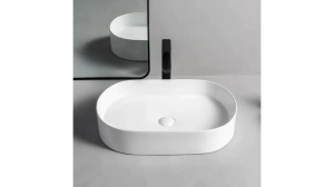 LAVOAR REA NADIA, ALB, 61 CM, DIN CERAMICA, CALITATE SUPERIOARA - Img 6
