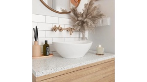 LAVOAR REA SOFIA, 41 CM, ALB, DIN CERAMICA, CALITATE SUPERIOARA - Img 3
