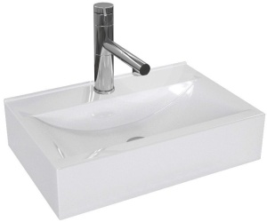LAVOAR REA XARA, 45CM, MONTAJ PE BLAT, DIN CERAMICA, CALITATE SUPERIOARA, REA
