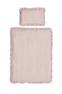 LENJERIE FLOUNCE LINEN ROZ PRAFUIT MARIMEA M IDEALA PENTRU PATUT BEBELUSI BA - Img 3