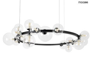 LUSTRA ALURE 120 NEAGRA, REALIZATA DIN METAL SI STICLA, STIL MODERN