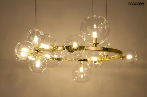 LUSTRA ALURE 85 GOLD, CONFECTIONATA DIN METAL SI STICLA, STIL MODERN - Img 2
