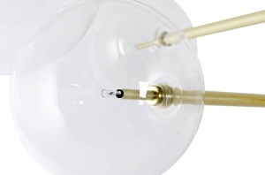 LUSTRA ASTRO, AURIE, DIN ALUMINIU SI STICLA, STIL MODERN, B2 - Img 2