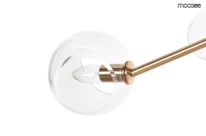 LUSTRA AURA 6 GOLD, CONFECTIONATA DIN STICLA SI METAL, STIL MODERN - Img 3