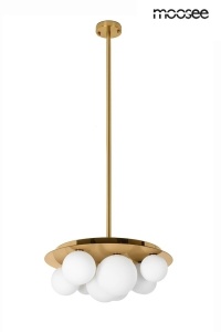 LUSTRA BACARDI GOLD, CONFECTIONATA DIN METAL SI STICLA, STIL MODERN
