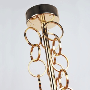 LUSTRA BLACK GOLD APP638-3CP, 45 cm, NEGRU AURIU, DIN METAL, PLASTIC SI TEXTIL, STIL MODERN, TU - Img 7