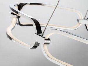 LUSTRA COLETTE 60CM ,METAL SI LED DIMABIL, STIL MODERN SCHULLER - Img 2