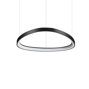 LUSTRA GEMINI SP D061, 61CM, NEGRU, DIN METAL SI POLICARBONAT, STIL MODERN